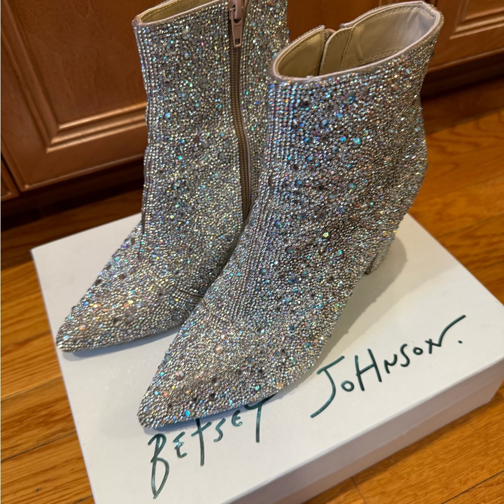 Betsey Johnson Cady Rhinestone Boots